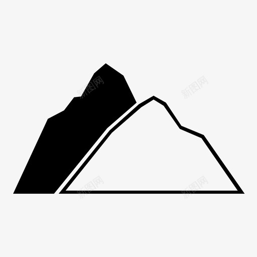 自然悬崖小山图标svg_新图网 https://ixintu.com 小山 山脉 山谷 悬崖 自然 风景