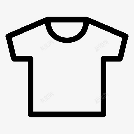 T恤服装棉花图标svg_新图网 https://ixintu.com T恤 十一月图标系列 服装 棉花