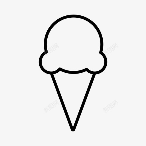 冰淇淋筒糖果甜点图标svg_新图网 https://ixintu.com 冰淇淋筒 夏天 甜点 糖果 食物
