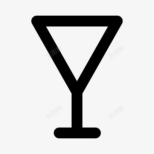 鸡尾酒饮料酒杯图标svg_新图网 https://ixintu.com 酒杯 饮料 鸡尾酒