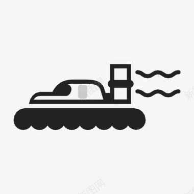 沼泽船汽艇船图标图标