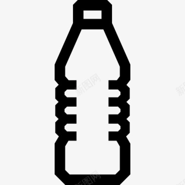 水瓶宠物塑料图标图标