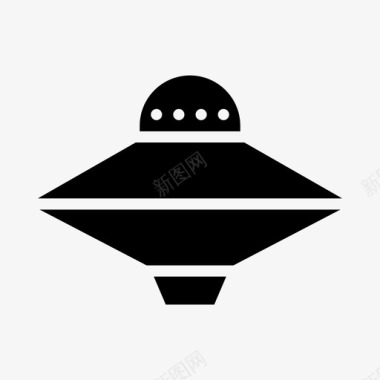 飞碟外星人宇航员图标图标