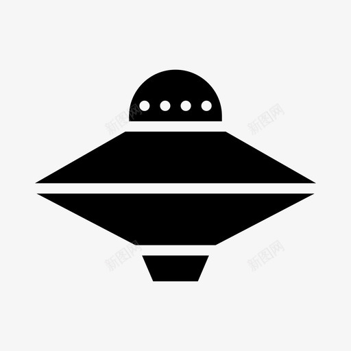 飞碟外星人宇航员图标svg_新图网 https://ixintu.com 卫星 发射 外星人 太空 宇航员 科技 飞碟