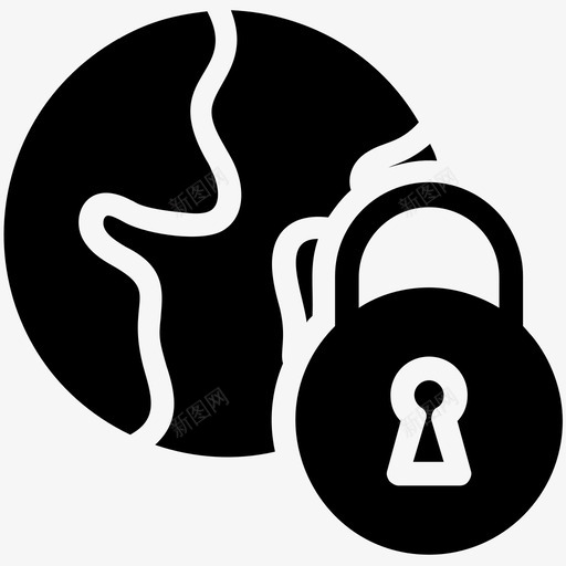 全局安全概念在线安全数据管理字形图标svg_新图网 https://ixintu.com 全局安全概念 在线安全 数据管理 数据管理字形图标