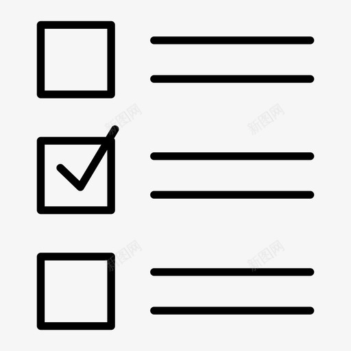 列表项目符号清单图标svg_新图网 https://ixintu.com 列出项目 列表 清单 选择 项目 项目符号