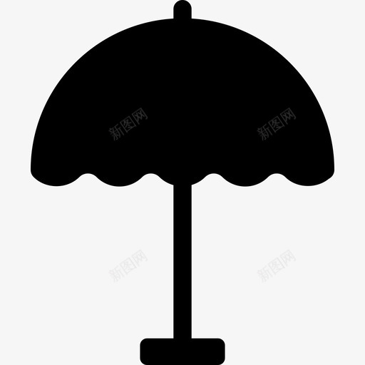 太阳伞开着大海和沙滩图标svg_新图网 https://ixintu.com 大海和沙滩 太阳伞开着