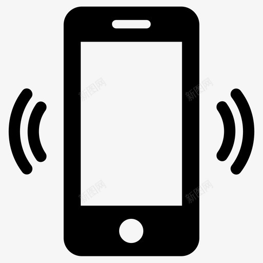 智能手机通话通讯图标svg_新图网 https://ixintu.com 振动 智能手机 电话 通讯 通话