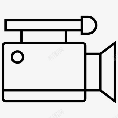 新闻摄像传播和媒体敏锐图标图标