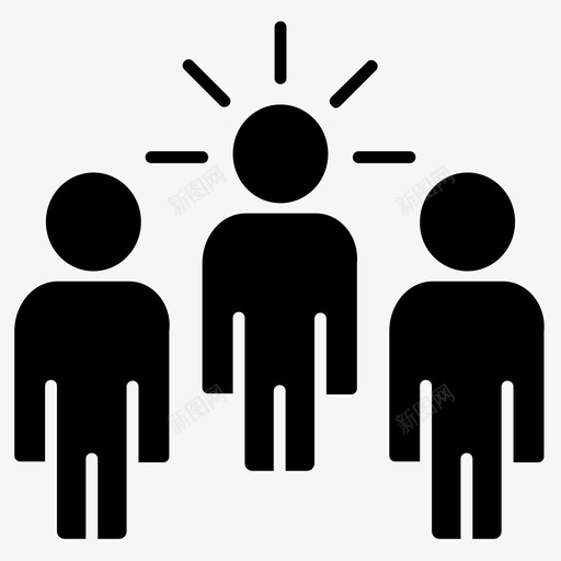 领导行政团队图标svg_新图网 https://ixintu.com 企业管理的坚实图标 团队 管理 组织 行政 领导