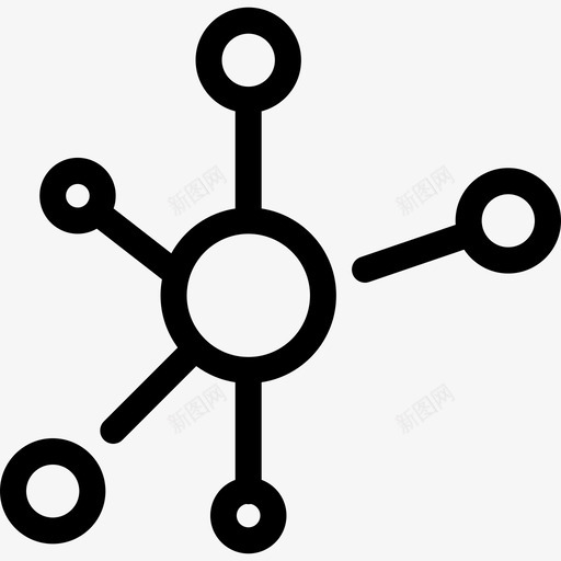 分子计算机网络数据分析图标svg_新图网 https://ixintu.com 分子 网络数据分析 计算机