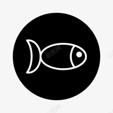 鱼食物杂货图标图标