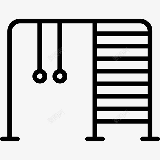 梯子操场直线图标svg_新图网 https://ixintu.com 操场 梯子 直线