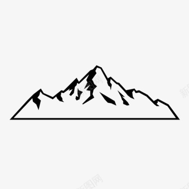 山探险风景图标图标