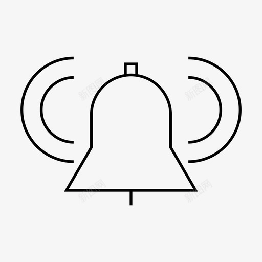 电铃蜂鸣器手铃图标svg_新图网 https://ixintu.com 手铃 电铃 网络和用户界面 蜂鸣器 通知 雪橇铃