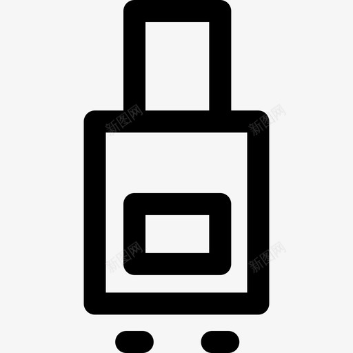 带轮行李机场标志直线图标svg_新图网 https://ixintu.com 带轮行李 机场标志 直线