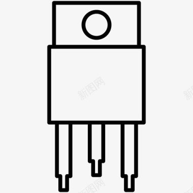 电压调节器元件电子元件图标图标