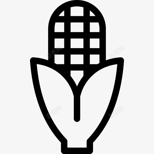 玉米农业图标svg_新图网 https://ixintu.com 农业 玉米