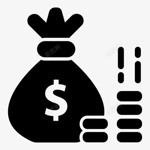包钱包卷2图标svg_新图网 https://ixintu.com 包 包卷2 钱