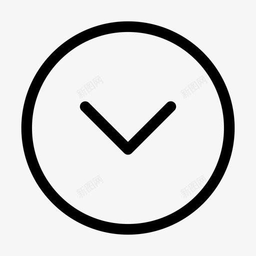 向下箭头ui图标svg_新图网 https://ixintu.com ui uiv1环线 向下 箭头