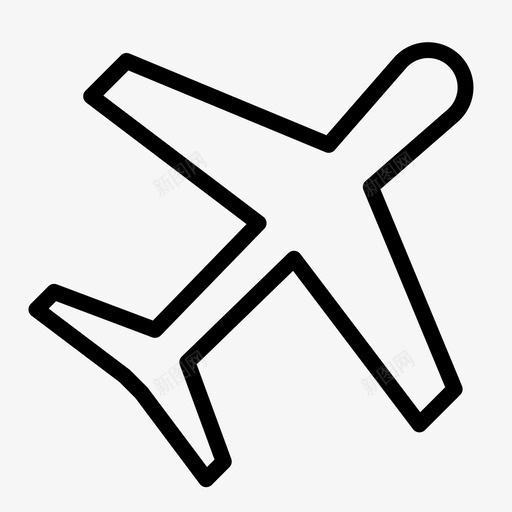 飞机车站旅行图标svg_新图网 https://ixintu.com 旅行 机场概况 车站 飞机