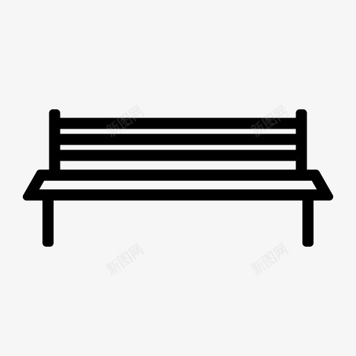 长凳椅子公园图标svg_新图网 https://ixintu.com 书房 公园 办公室 学校 座位 操场 椅子 长凳