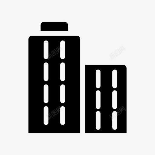 银行建筑和城市建筑物图标svg_新图网 https://ixintu.com 办公楼 建筑和城市 建筑物 银行
