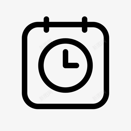 日期和时间约会事件图标svg_新图网 https://ixintu.com 事件 基本图标集 日期和时间 时间槽 时间表 约会