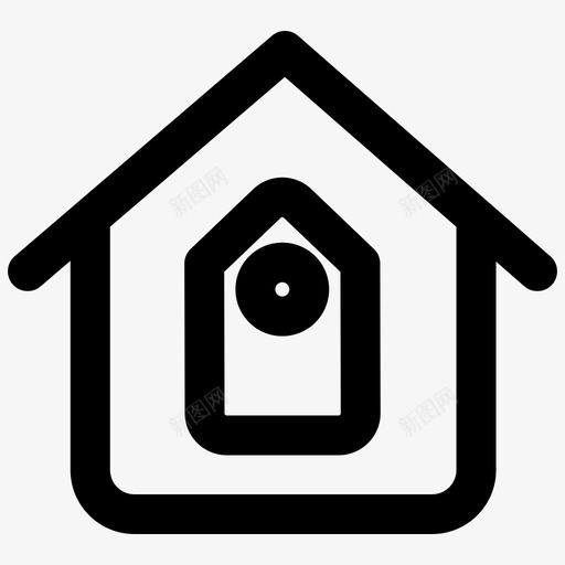 房子价格销售图标svg_新图网 https://ixintu.com 价格 房子 标签 销售
