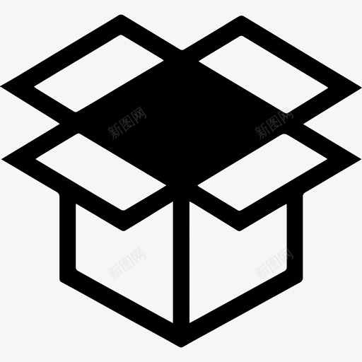 盒空盒包图标svg_新图网 https://ixintu.com 包 接口 盒 空盒