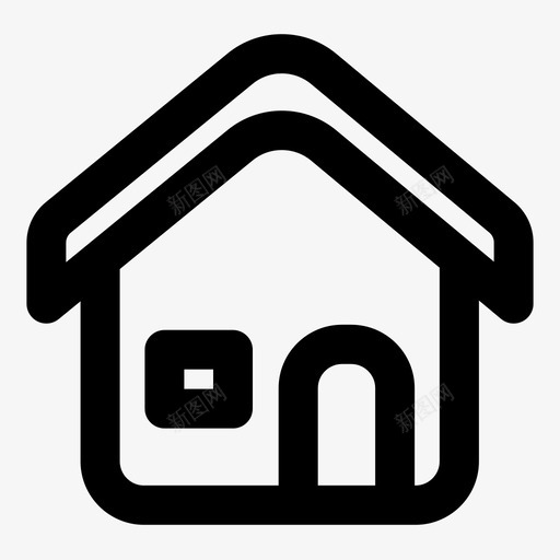 主页建筑房屋图标svg_新图网 https://ixintu.com 主页 建筑 房屋