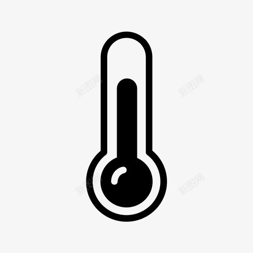 温度计护理健康图标svg_新图网 https://ixintu.com 健康 医疗 医药 护理 温度 温度计