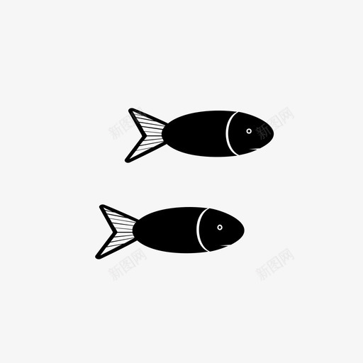 海鲜动物干鱼图标svg_新图网 https://ixintu.com 动物 干鱼 海鲜