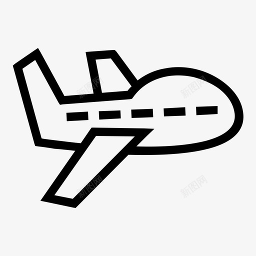 飞机假日旅行图标svg_新图网 https://ixintu.com 假日 假日图标集 旅行 飞机