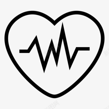 心跳健康医院图标图标