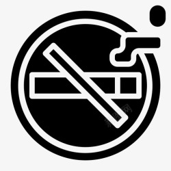 信号烟雾禁止吸烟香烟信号图标高清图片