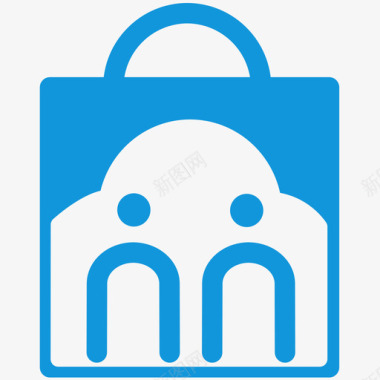 手提袋圆角logo图标