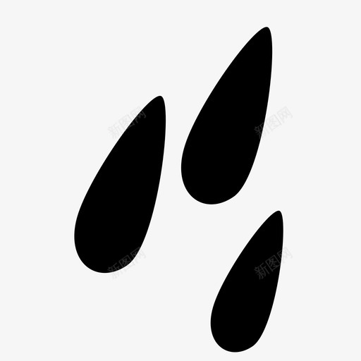 雨滴预报自然图标svg_新图网 https://ixintu.com 天气 季节 自然 雨滴 预报