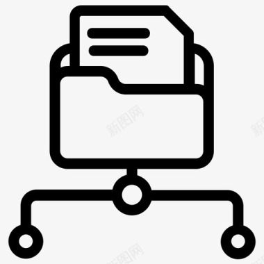 网络文件夹远程文件夹共享目录图标图标