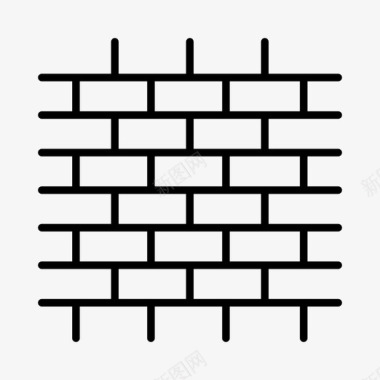 砌砖建筑砖图标图标