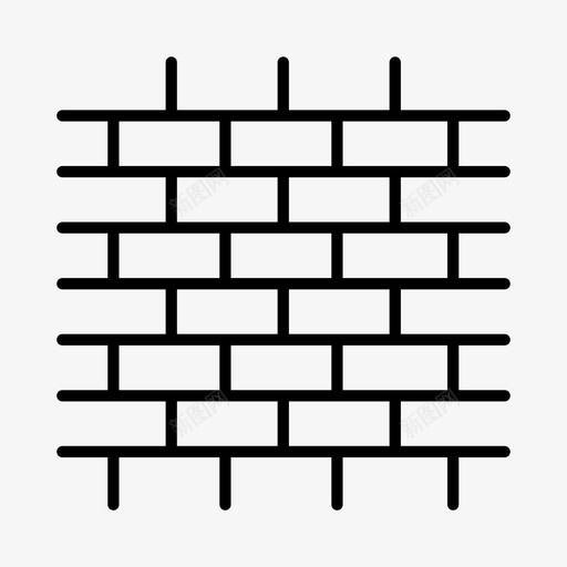 砌砖建筑砖图标svg_新图网 https://ixintu.com 地板 家居 建筑 砌砖 砖