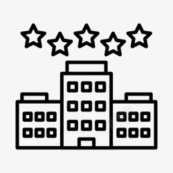 豪华型五星级酒店豪华型图标高清图片