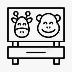 野生动物公园动物园保护区野生动物图标高清图片