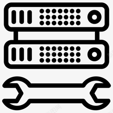 服务器配置数据库管理服务器维护图标图标