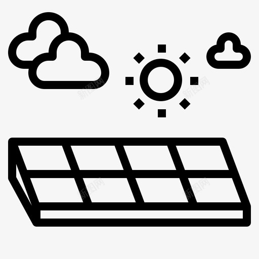 太阳能生态自然图标svg_新图网 https://ixintu.com 人工智能和技术 太阳能 技术 生态 自然 面板