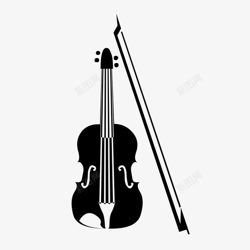 手拉提琴svg_新图网 https://ixintu.com 手拉提琴
