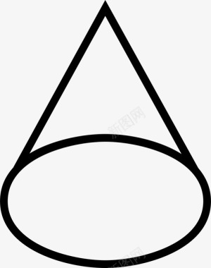 圆锥三维图标图标
