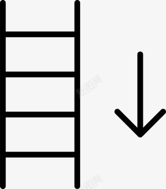 楼梯攀爬施工图标图标