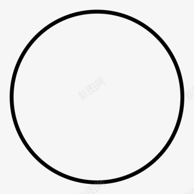 圆圆形状简单的圆图标图标