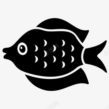 雌鱼水生鱼淡水鱼图标图标